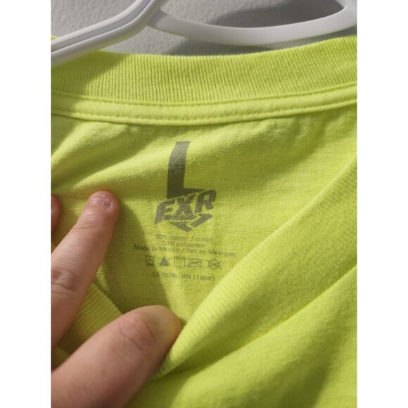 FXR T-Shirt Large Yellow Pre-Owned - Picture 2 of 7